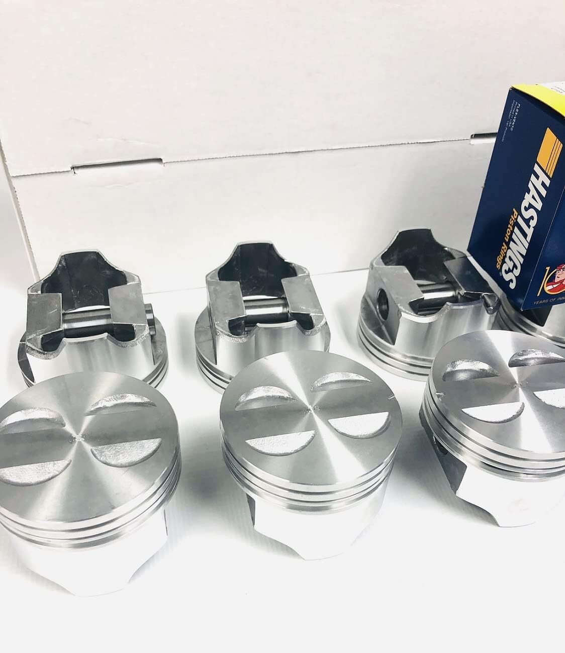 SILVOLITE Hypereutectic Flat Top Pistons/8+CAST Rings for Ford SB 289