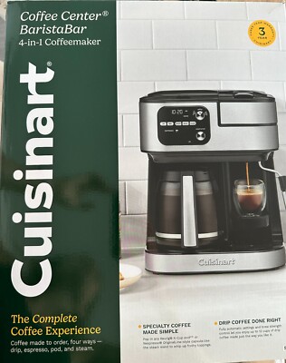 Cuisinart  Coffee Center Barista Bar 4-in-1 Maker - Single to 12 cups- Open Box
