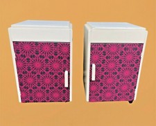 Unique Funky Pair Of Upcycled Bedside Cabinets / Bedside Lamp Tables