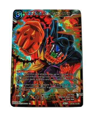 Dragonball Karte Lord Slug, Craving for Youth BT19-115 SR Fighter's Ambition