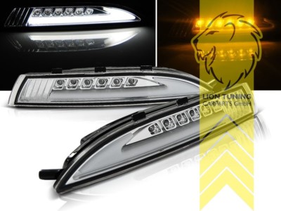 LED Frontblinker für VW Scirocco 3 mit Standlicht chrom