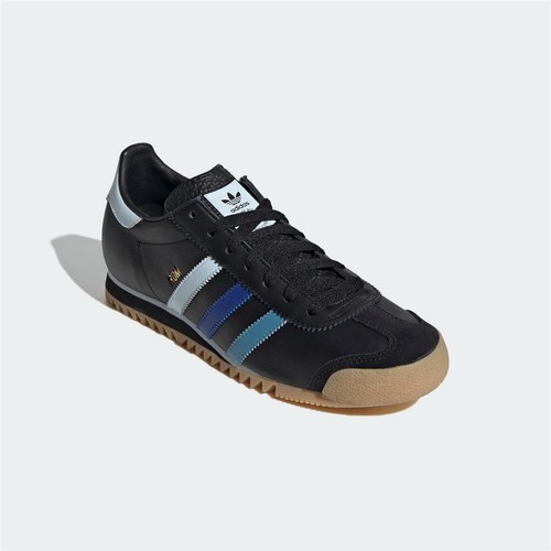 ADIDAS ROM Scarpe Da Ginnastica in Pelle Nero Blu Autentico Nuovo Di Zecca  | eBay