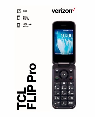 Verizon Prepaid TCL Flip Pro-4056SPP 4G LTE  Open Box