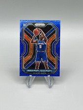 2020-21 Panini Prizm Basketball Immanuel Quickley Rookie /35 Blue Shimmer