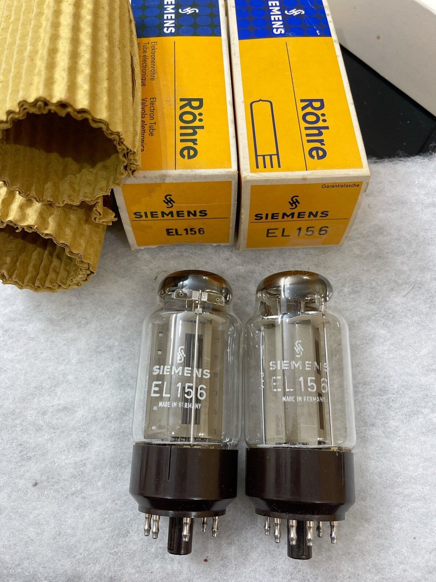 Telefunken (Siemens Label) EL156 KT88 NOS NIB Grey Plates