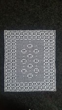  Häkeldeckchen , weiß .Handarbeit