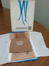Vintage Berkshire Thigh High Pantyhose Twinkle Natural Taupe 10 L Stocking