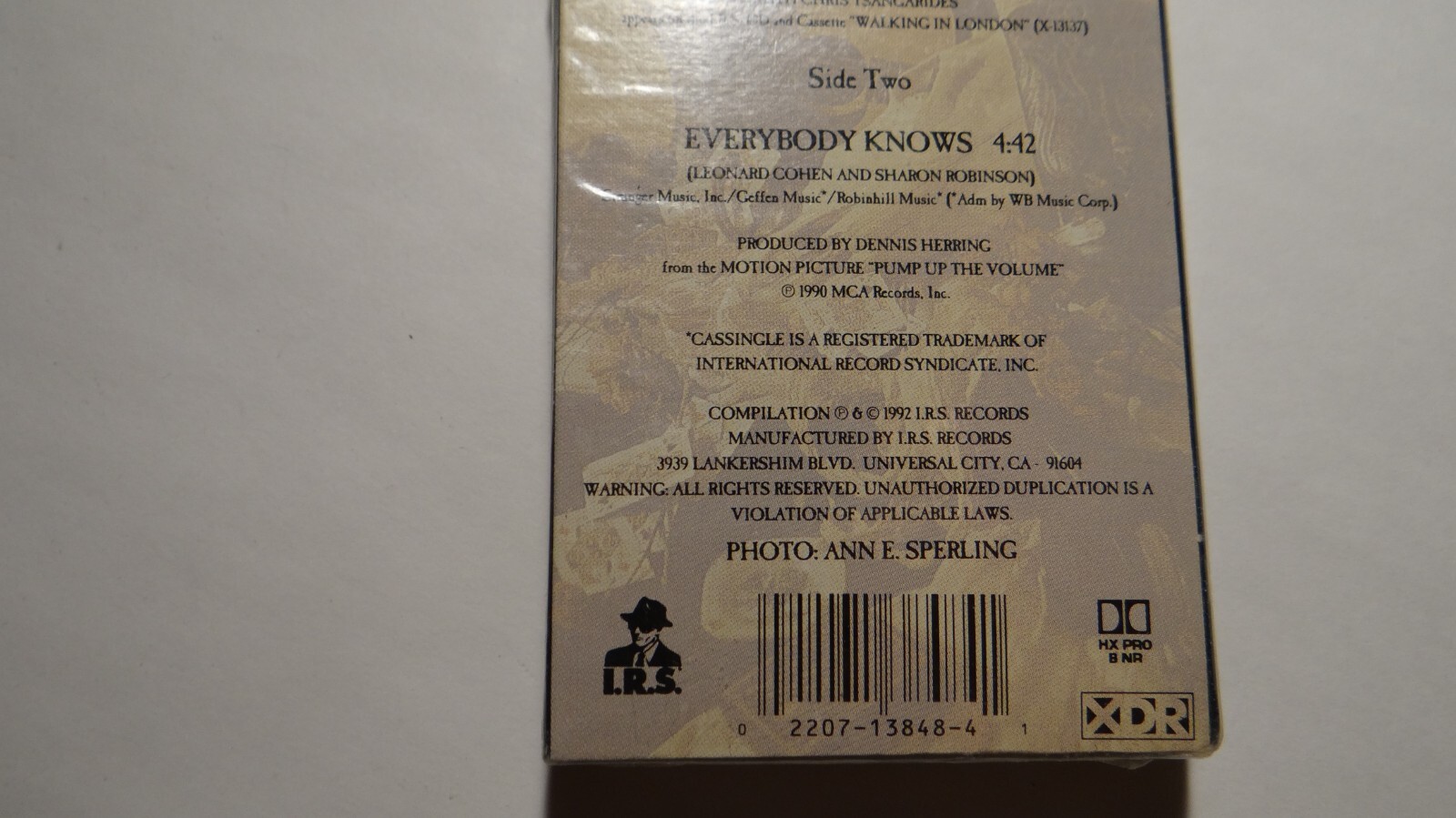 Cassingle Concrete Blonde Ghost of a Texas 1992 IRS Cassette Single