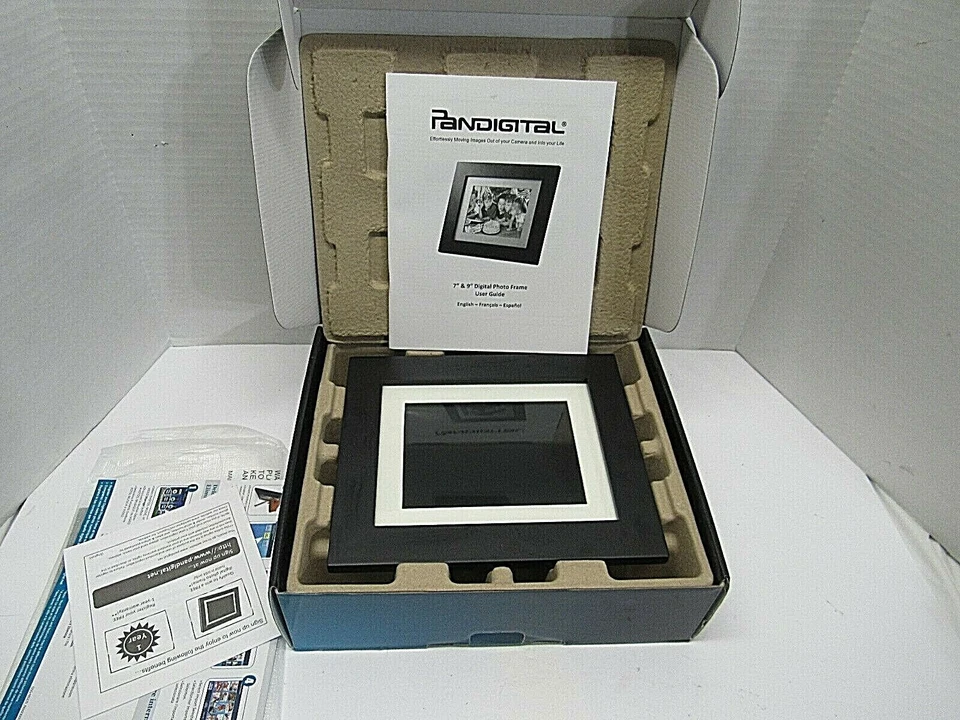 PANDIGITAL 7 INCH LED DIGITAL PHOTO FRAME PAN7000DW WITH MUSIC&VIDEO NO REMOTE - Image 3 of 3