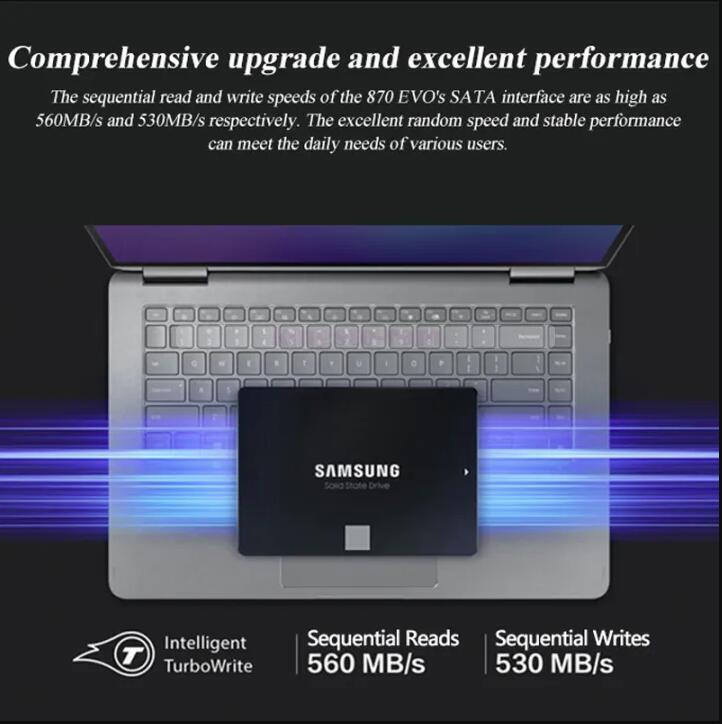 SAMSUNG 2.5 in 870 EVO SSD 500GB Internal Solid State SATA 3 for