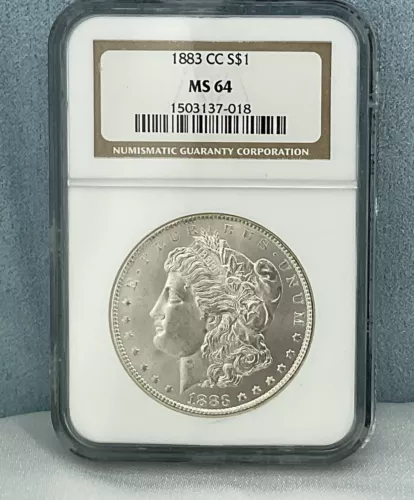 1883 CC Morgan Silver Dollar - MS 64 by NGC