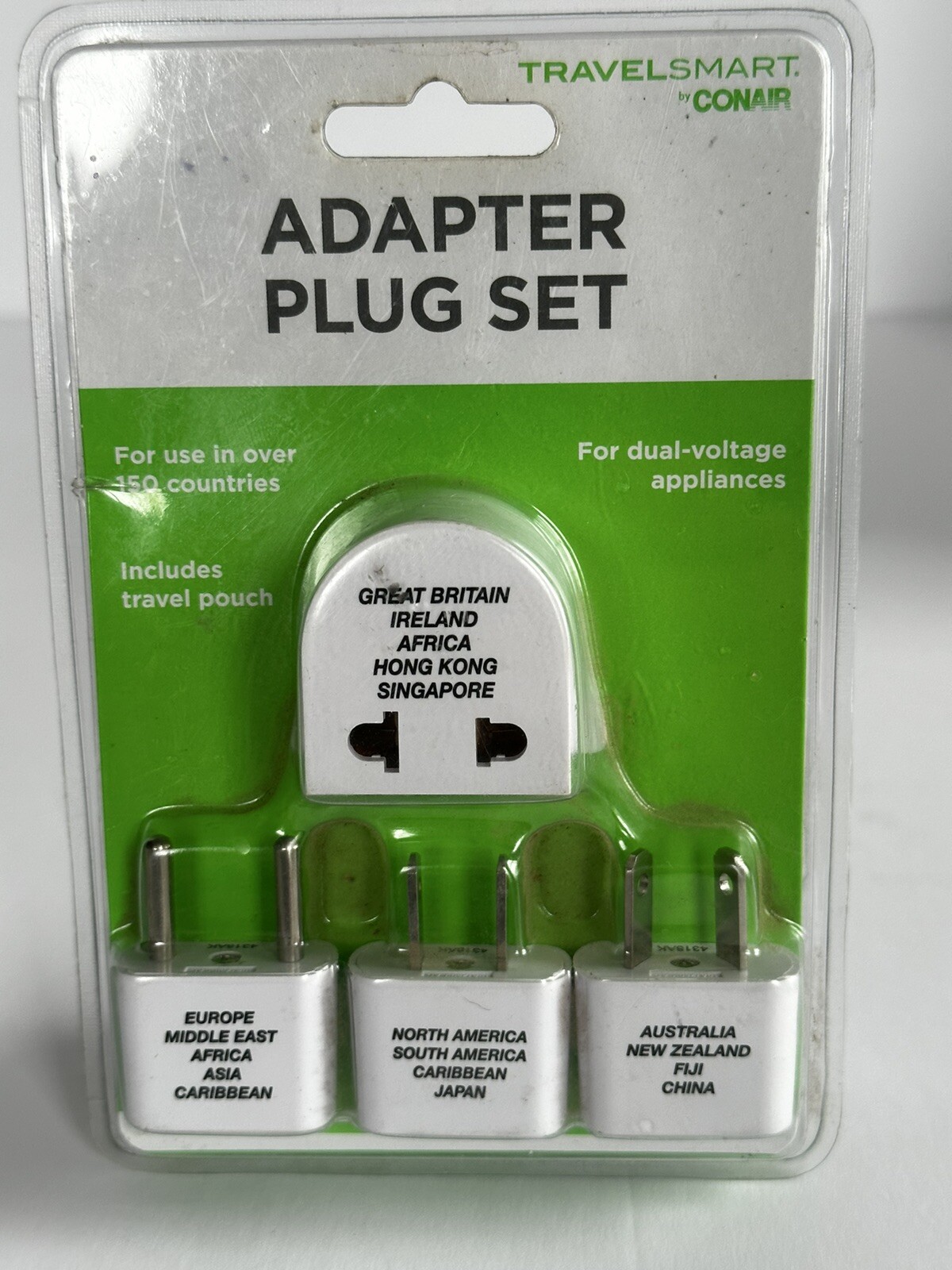 TRAVEL SMART BY CONAIR M500X International Adapter Plug Set, 150