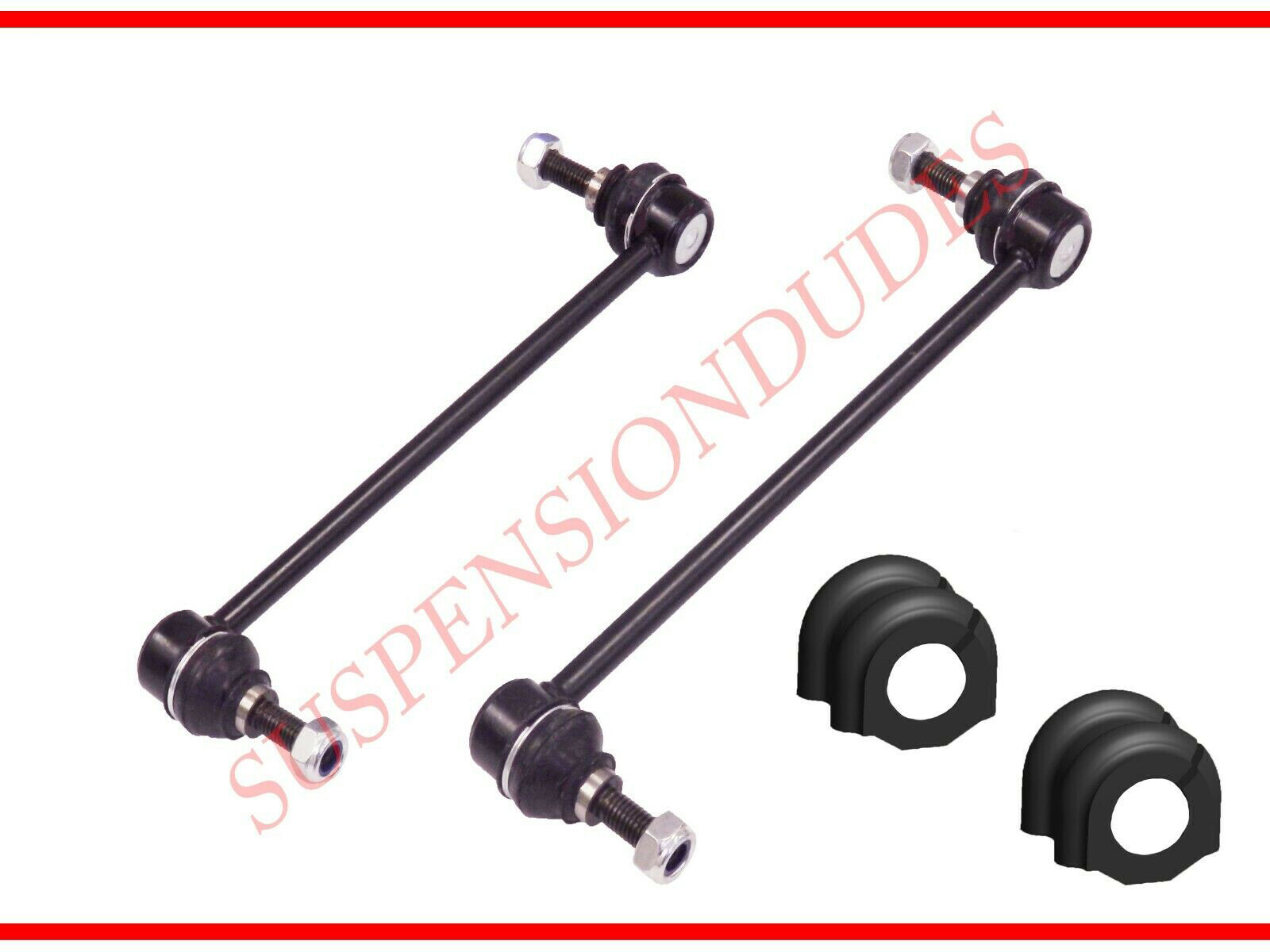 4PC Front Sway Bar Links Bushings FOR Hyundai Santa Fe Veracruz Kia