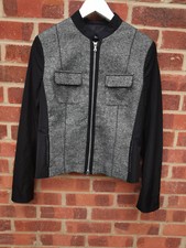 Marc Aurel Grey Wool Silk Blend Jacket UK siz...