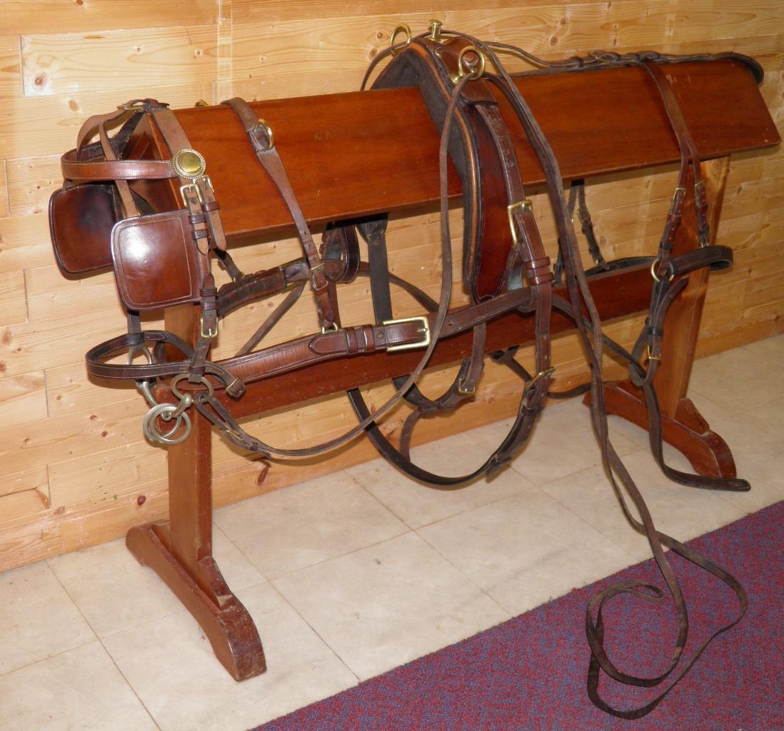 Leather Ride Harnais de conduite en cuir finition antique