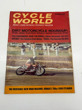 CYCLE WORLD MAGAZINE DECEMBER 1968 HONDA CB750 SANDCAST JACK PINE