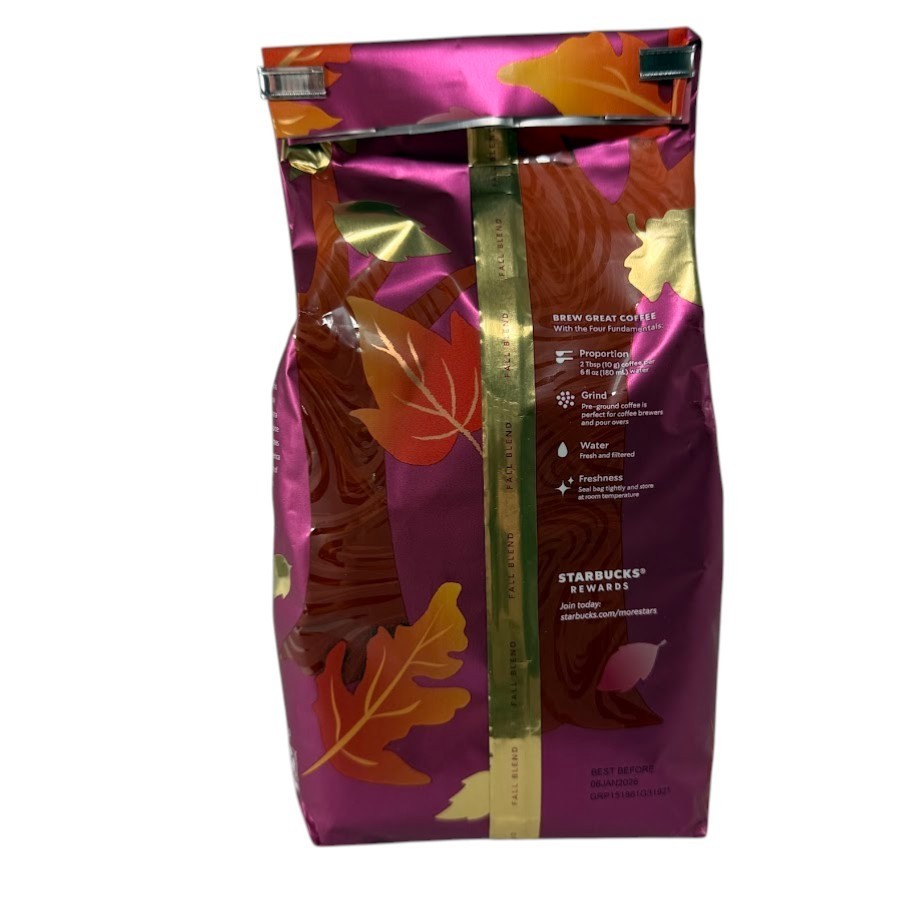 Starbucks Fall Blend Ground Coffee, Medium Roast , Limited 17 oz