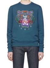 BNWT 295 Kenzo Paris Pullover Sweatshirt Embroidered Large Tiger Size Small