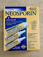 Neosporin + Max Strength Pain Relief Antibiotic Ointment, 2 oz EXP 2027