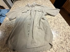 Carhartt Men's Short Sleeve button up Shirt Tan size Large