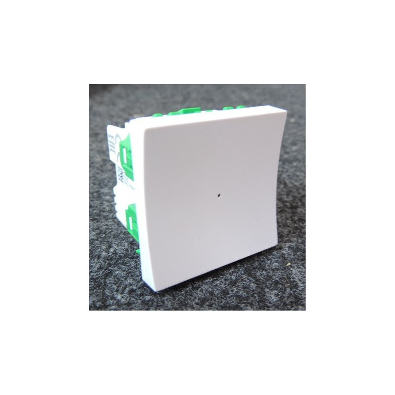 Variateur poussoir connecté Bluetooth blanc 14-150W avec gradation LED silencieuse