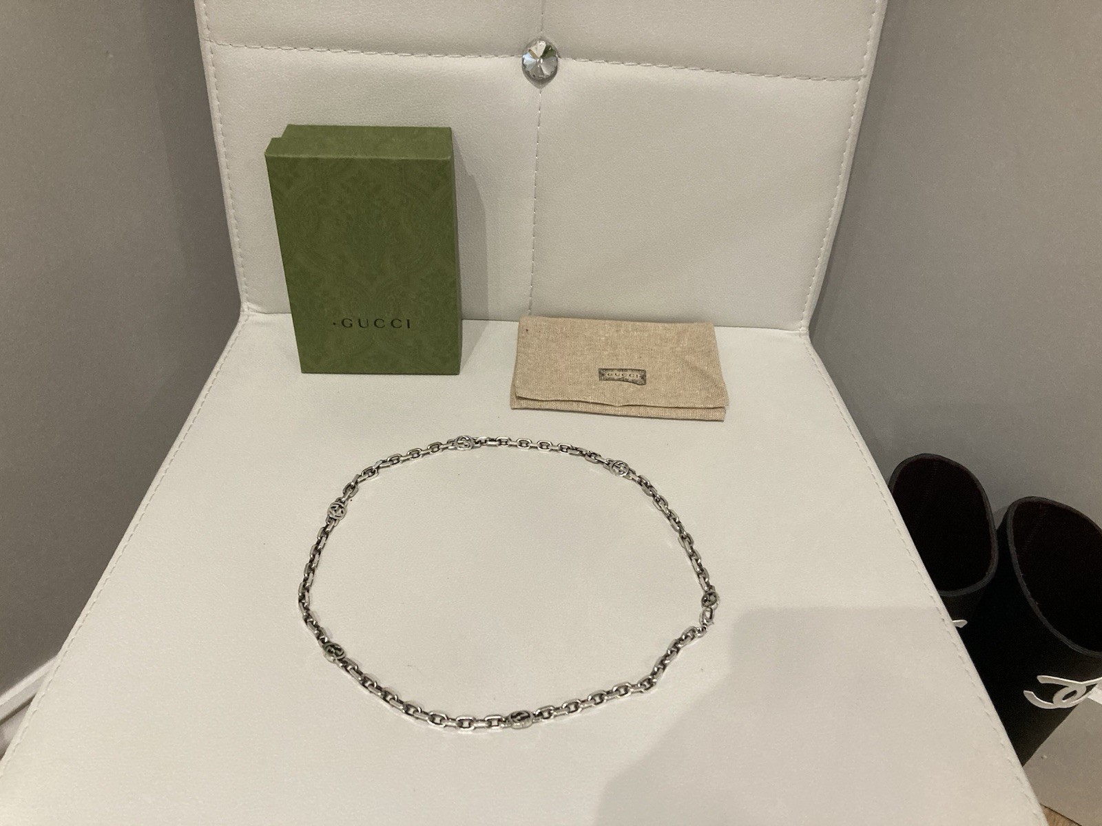 Gucci Sterling Silver Chunky Interlocking GG 60cm… - image 5