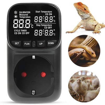 Temperaturregler Steckdose Digital Smart Thermostat Steckdose Mit 2m Fühler 230V