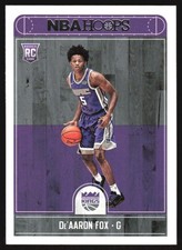 2017-18 NBA Hoops De'Aaron Fox RC #255 Sacramento Kings