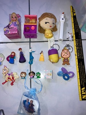 DISNEY PRINCESS LOT RAPUNZEL BELLE OLAF FROZEN ELSA ANNA COGSWORTH RUBIKS LEGO