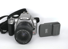 Canon Rebel XT DSLR + 18-55mm Lens – Tested & Working – 2 Batteries + Charger