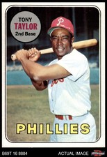 1969 Topps #108 Tony Taylor Phillies 8 - NM/MT