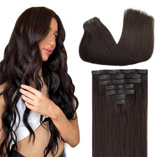 Clip in Hair Extensions Real Human Hair, Remy Human Hair Extensions Clip Ins for