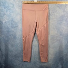 Fabletics Womens High Waisted Leggings Pink Athletic Yoga Pants Seamed 2145