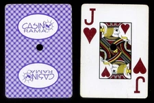 CASINO RAMA Souvenier JACK of HEARTS Vintage SWAP PLAYING CARD