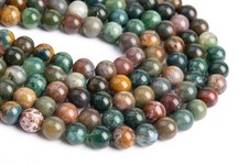 Natural Indian Agate Beads Grade AAA Round Loose Beads 3/4/6/8/10/12/15-16MM