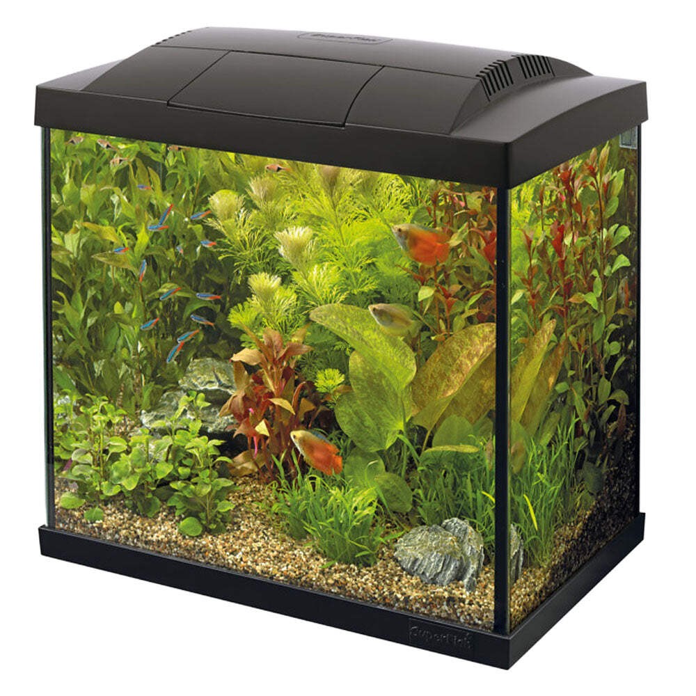 SuperFish START 30 Tropical Aquarium Fish Tank Kit - Black