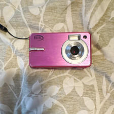 5.0MP Pink Compact Digital Camera 1x Optical Zoom 2.7in Screen USB Flash