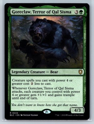 GORECLAW, TERROR OF QAL SISMA 222 COMMANDER: BLOOMBURROW MAGIC: THE GATHERING NM