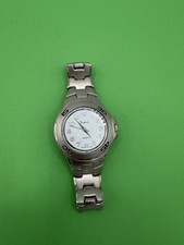 Vintage NOS Sheffield Men’s Quartz Watch White Dial Silver Tone Japan Movt