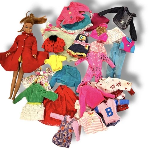 Vintage 1963 Mattel Skipper Doll & Huge Lot Of Clothing Accessories *READ B-1