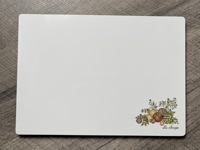 Corning Ware Vintage Spice Of Life Cutting Board Counter Saver 14 x 10 MCM Decor
