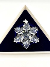 1996 Authentic Austrian Swarovski Christmas Annual 3" Star-Snowflake Ornament 