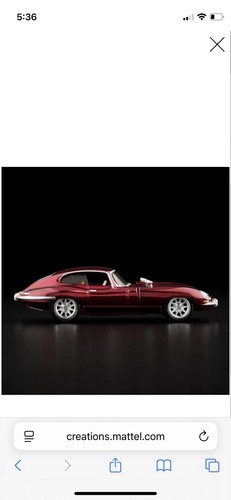 Hot Wheels RLC Exclusive Jaquar E-type Mattel Creations Exclusive - Picture 6 of 7