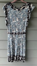 Loft Blue Floral Dress Sz 4