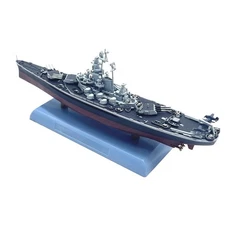 High Simulation 20.5cm 1/1000 WWII USS Massachusetts BB-59 Battleship Model