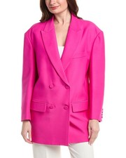 Valentino Wool  Silk-Blend Over Jacket Women's