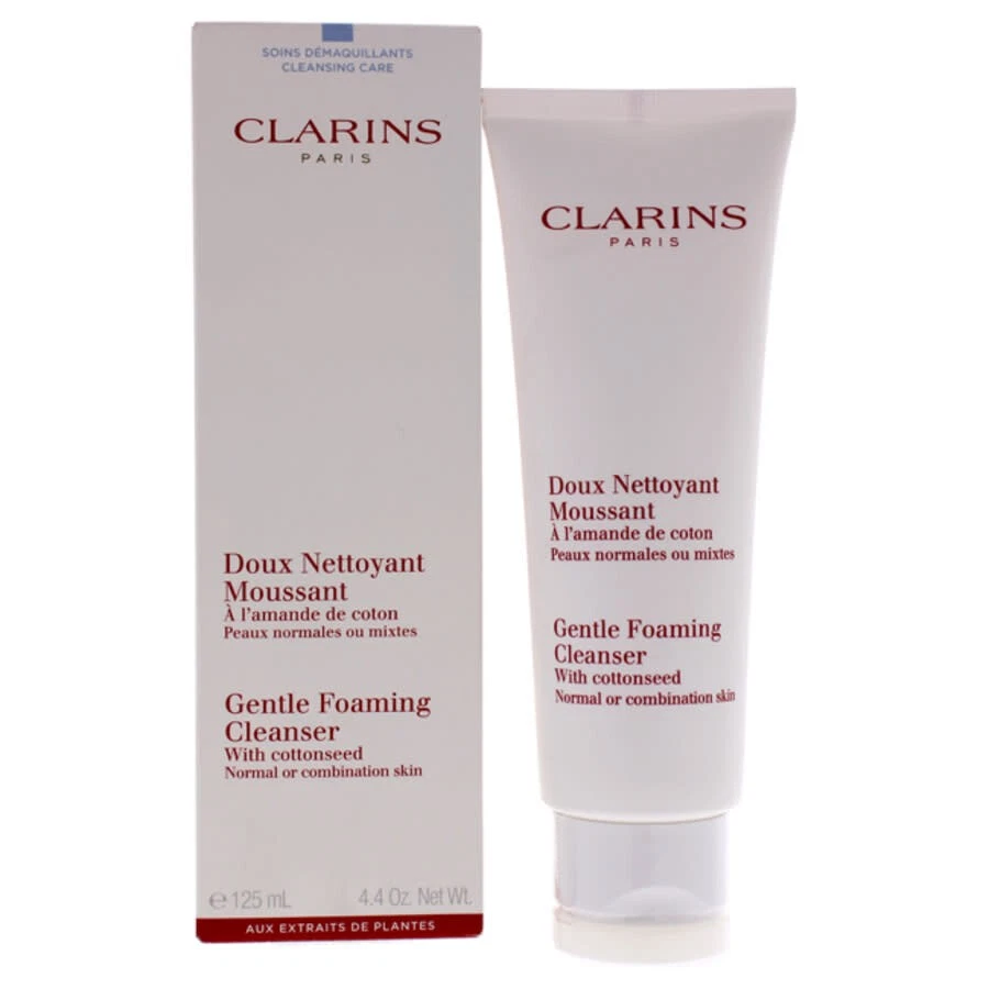 Limpiador en espuma suave Clarins con semilla de algodón 4,4 oz Foto 2 de 3