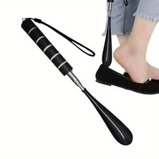 Retractable Stainless Steel Shoehorn with Long Handle   Durable Shoe Horn Lifter