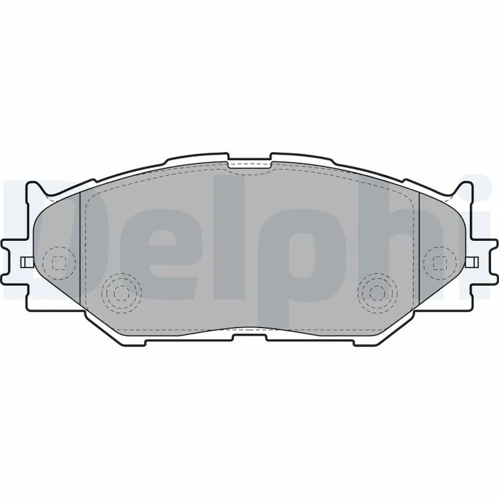 1x ORIGINAL® Delphi Bremsbelagsatz, Scheibenbremse Vorne für Lexus IS III IS
