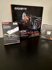 AMD Ryzen 5 7600X GBYTE B650M GAMING PLUS WIFI T-Force DDR5 16GB 6000 RGB Bundle